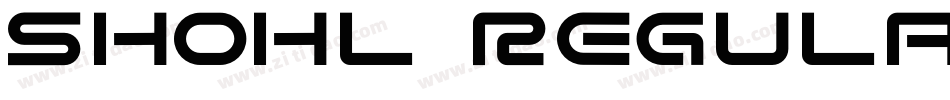 Shohl Regular字体转换